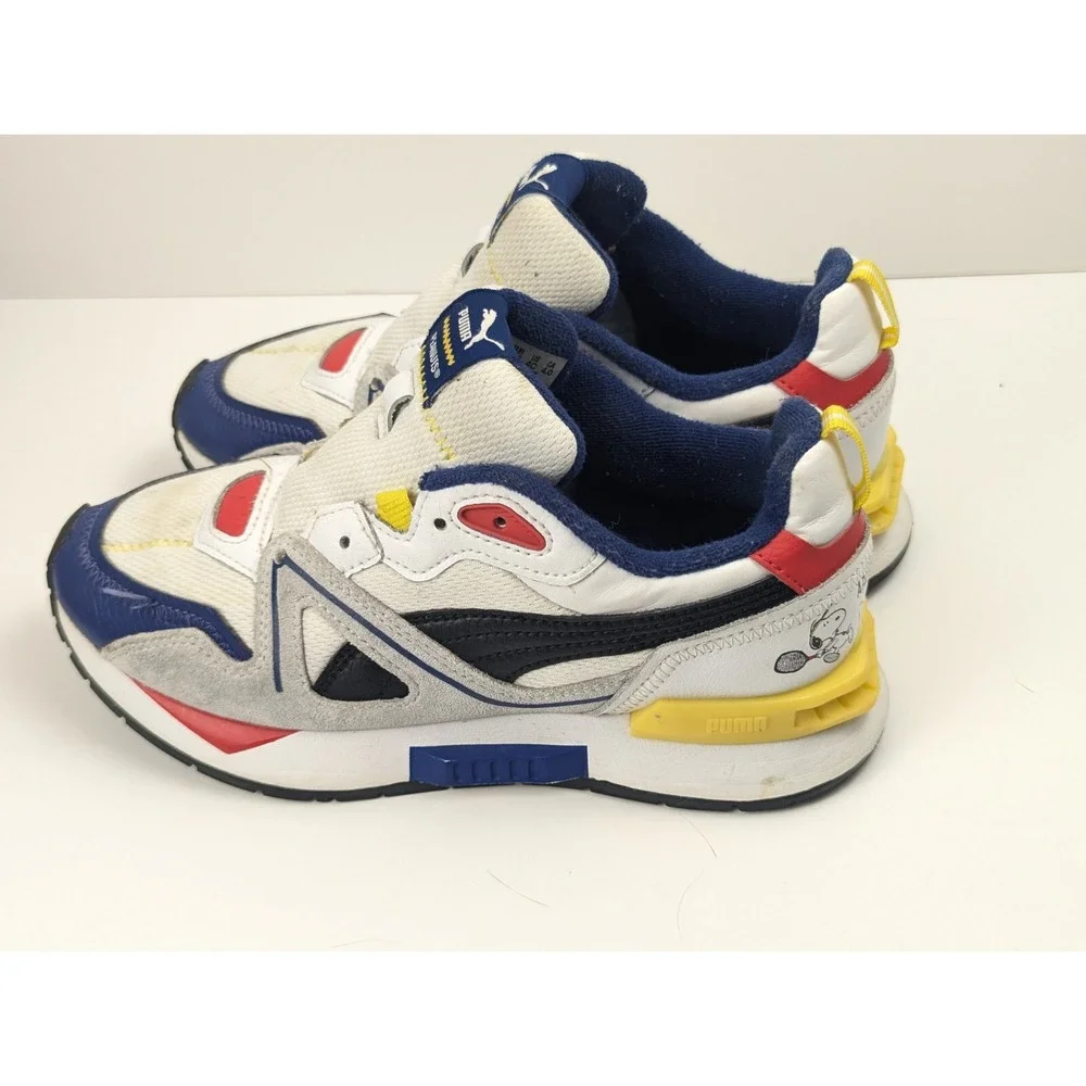 Puma PEANUTS R78 Jr sz 4C 22cm Red Yellow‎ Blue White  375742 01 - Picture 6 of 16